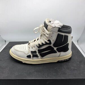 Amiri Skeleton High Top Mens White Black Bone Sneakers - US Size 7